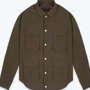 Richie Le Nylon Jacket Cargo Style Shacket Quilted Size Medium New W Tags